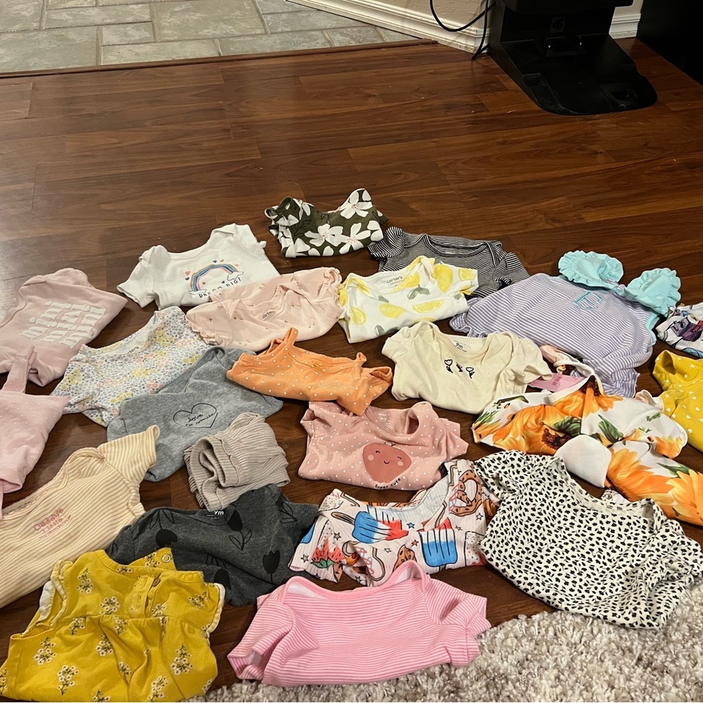 Assorted Baby Onesies and Outfits